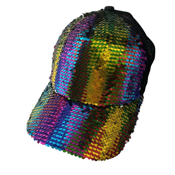 Flip It! Sequin Hat OS Adjustable - Picture 7 of 7